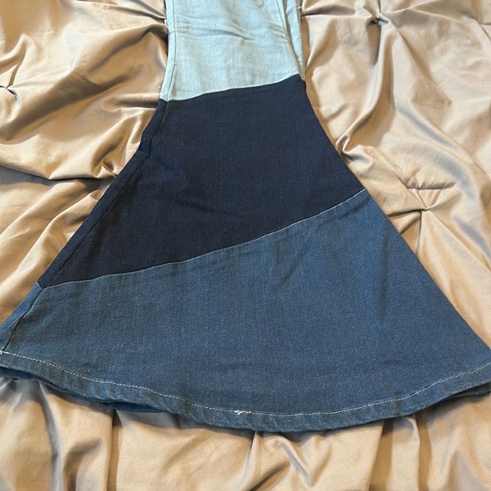 Altered State Flared Patchwork Denim Jeans. Perfe… - image 3